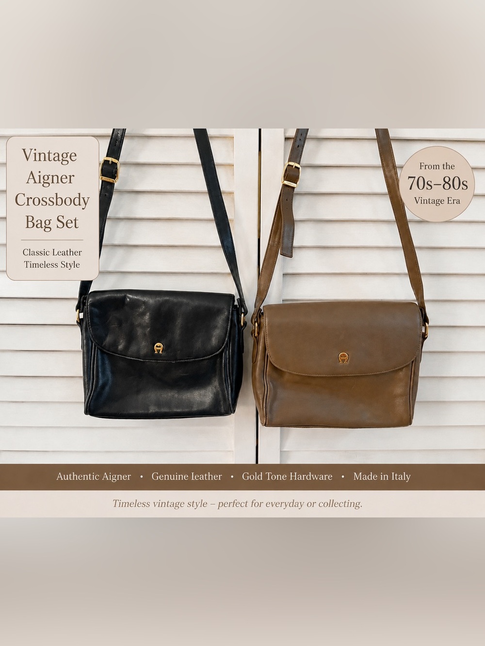 2 for 1 Etienne Aigner vintage handbags